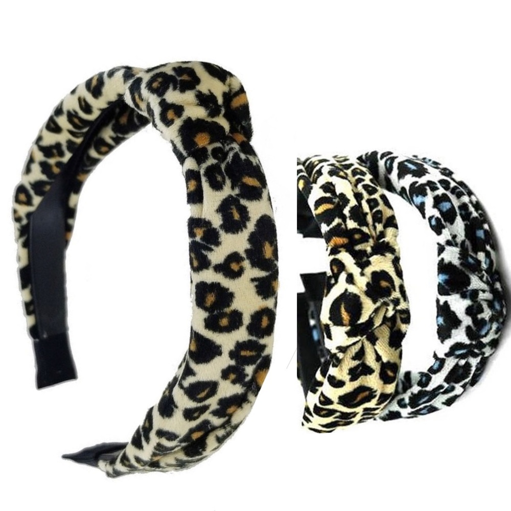 Center Knotted Leopard Headband